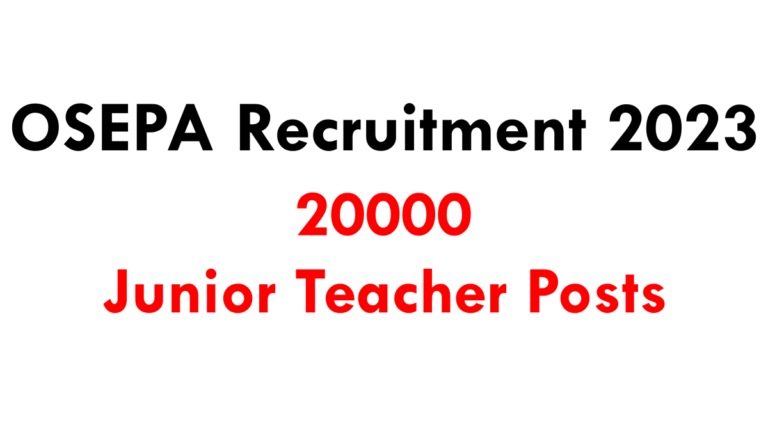 OSEPA Recruitment