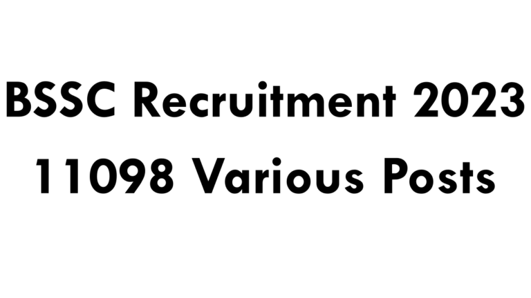 BSSC Recruitment